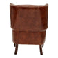 KILIMANJARO WINGBACK AGED LEATHER ARMCHAIR - MyChocolateWood