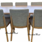 KIPLING 7 PIECE MESSMATE TIMBER ROUND DINING TABLE SET NATURAL/6 KIPLING DINING CHAIRS - MyChocolateWood