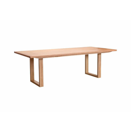 KIPLING MESSMATE TIMBER RECTANGULAR DINING TABLE NATURAL 240CM