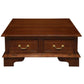 KLEVERSON SOLID MAHOGANY 4 DRAWERS RECTANGULAR COFFEE TABLE IN MAHOGANY - MyChocolateWood