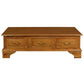 KLEVERSON SOLID MAHOGANY 6 DRAWERS RECTANGULAR COFFEE TABLE IN LIGHT PECAN - MyChocolateWood