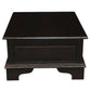 KLEVERSON SOLID MAHOGANY RECTANGULAR COFFEE TABLE 4 DRAWERS IN CHOCOLATE - MyChocolateWood