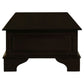 KLEVERSON SOLID MAHOGANY RECTANGULAR COFFEE TABLE 6 DRAWERS IN CHOCOLATE - MyChocolateWood