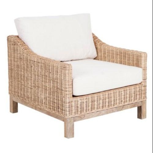 KOREEN 1 SEATER HAMPTONS RATTAN ARMCHAIR - MyChocolateWood