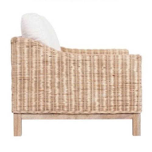 KOREEN 1 SEATER HAMPTONS RATTAN ARMCHAIR - MyChocolateWood