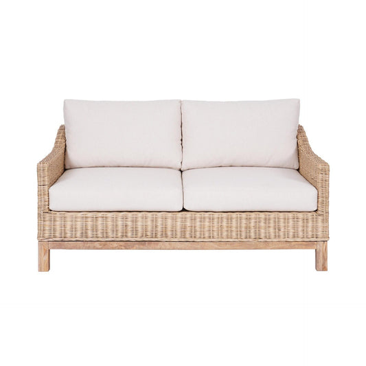 KOREEN 2-SEATER HAMPTONS RATTAN SOFA - MyChocolateWood