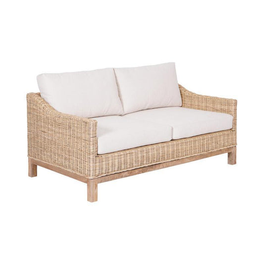 KOREEN 2-SEATER HAMPTONS RATTAN SOFA - MyChocolateWood