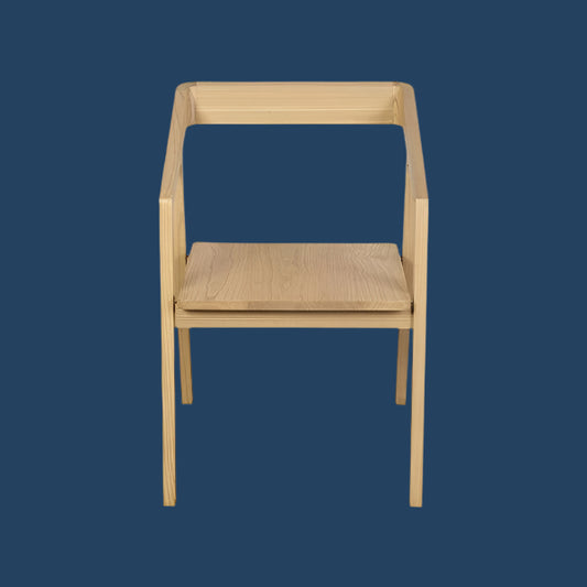 KYOTO SOLID OAK ARMCHAIR IN NATURAL SET OF 2 - MyChocolateWood