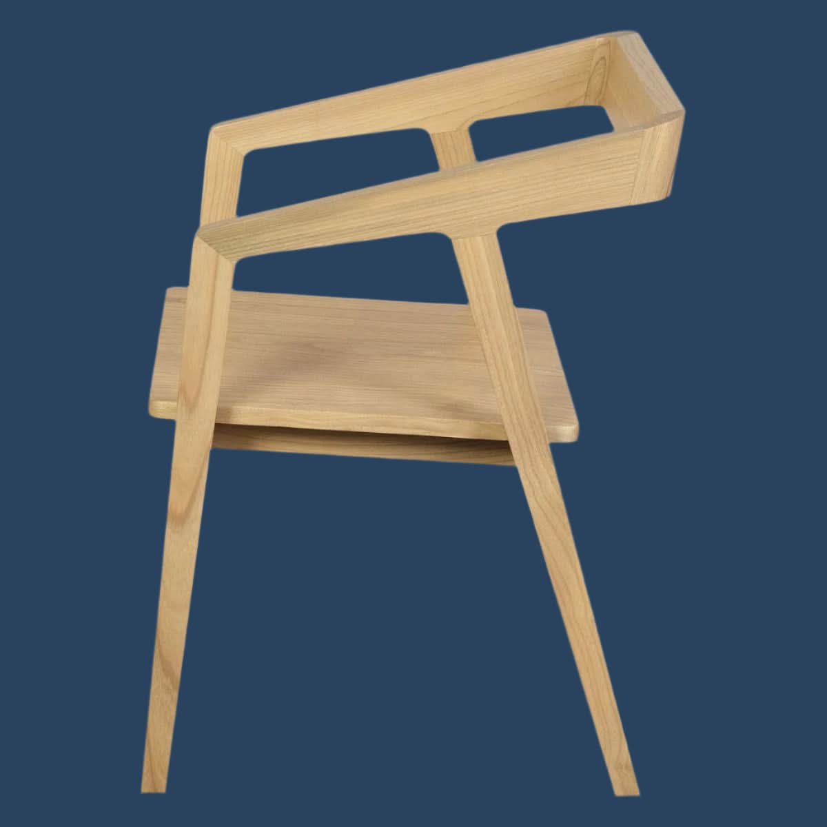 KYOTO SOLID OAK ARMCHAIR IN NATURAL SET OF 2 - MyChocolateWood