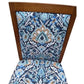 LACHLAN TASSIE OAK DINING CHAIR IN MEDINA AZURE FABRIC - MyChocolateWood
