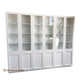 LAGONIA HAMPTONS STYLE 3 PIECE BOOKCASE IN WHITE PAINTED MDF - MADE TO ORDER - MyChocolateWood