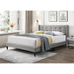 LAING FABRIC QUEEN BED BASE IN MID GREY