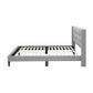 LAING FABRIC QUEEN BED BASE IN MID GREY