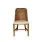 LANCASTER HAMPTONS RATTAN DINING CHAIR IN MANGO TEAK/BROWN LEGS - MyChocolateWood