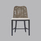 LANCASTER HAMPTONS RATTAN DINING CHAIR IN PECAN BROWN /BLACK LEGS - MyChocolateWood
