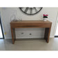 LANNA 2-DRAWER CONSOLE/HALL TABLE - SOLID SPOTTED GUM HARDWOOD TIMBER - MyChocolateWood