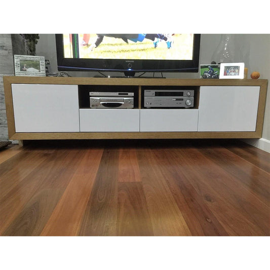 LARA TASSIE OAK WALL MOUNTED TV/ENTERTAINMENT UNIT - MyChocolateWood