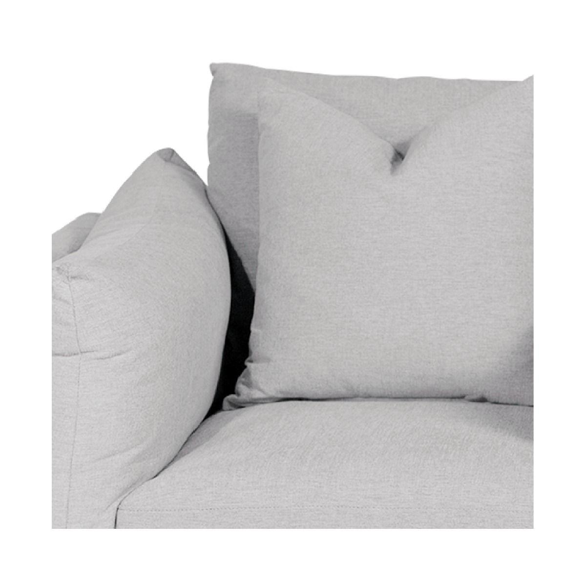 LARK SLIPCOVER CHAIR HAMPTONS STYLE SWIVEL ARMCHAIR IN DEXTER BEACHGLASS COLOUR - MyChocolateWood