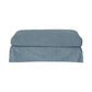 LARK SLIPCOVER OTTOMAN HAMPTONS STYLE IN DEXTER DENIM FABRIC - MyChocolateWood