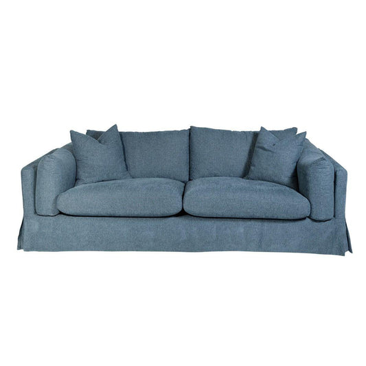 LARK SLIPCOVER SOFA HAMPTONS STYLE IN DEXTER DENIM COLOUR - MyChocolateWood