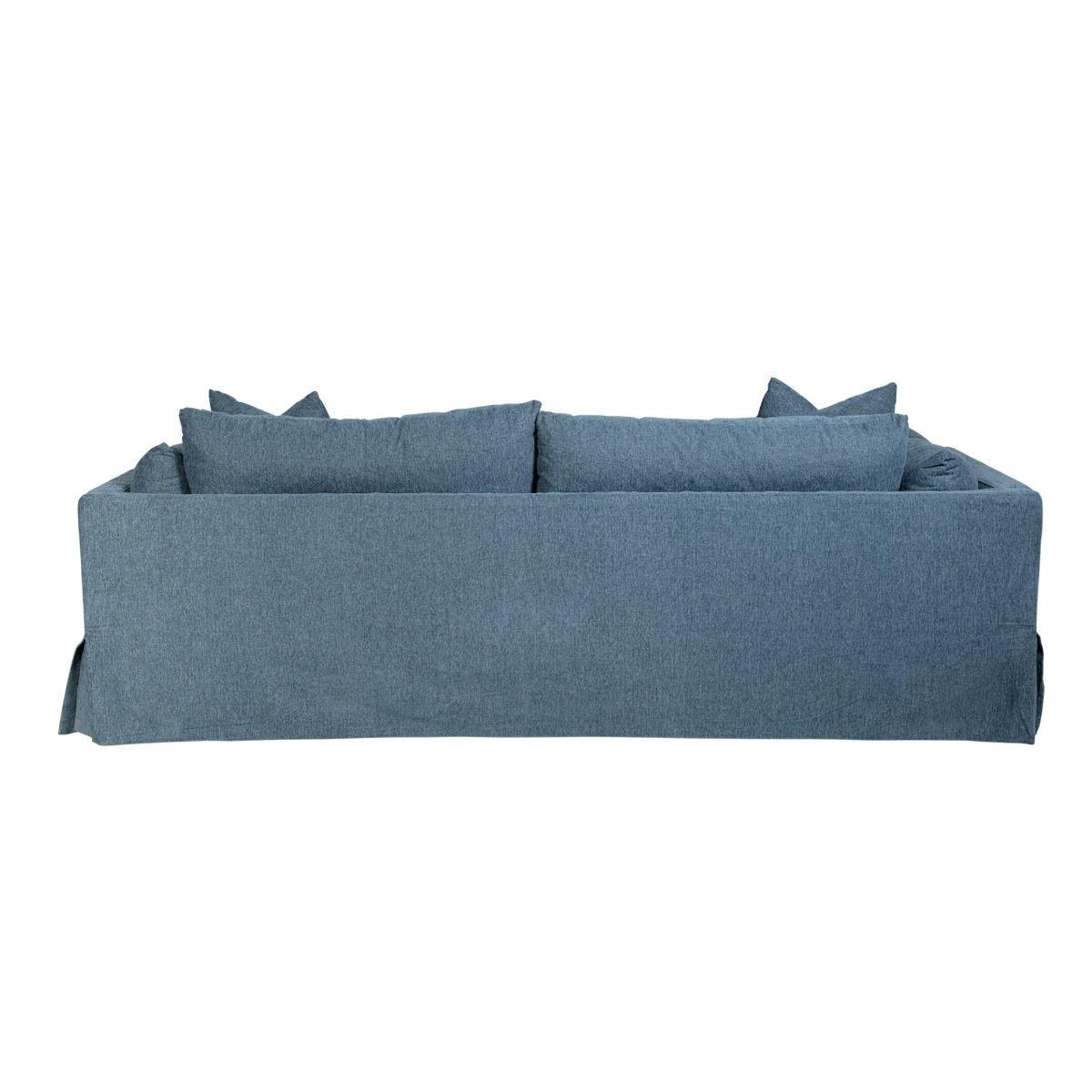 LARK SLIPCOVER SOFA HAMPTONS STYLE IN DEXTER DENIM COLOUR - MyChocolateWood