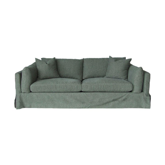 LARK SLIPCOVER SOFA HAMPTONS STYLE IN DEXTER EUCALYPTUS COLOUR - MyChocolateWood