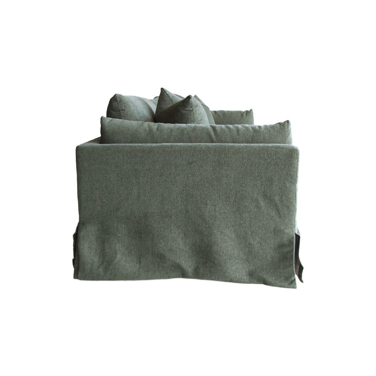 LARK SLIPCOVER SOFA HAMPTONS STYLE IN DEXTER EUCALYPTUS COLOUR - MyChocolateWood