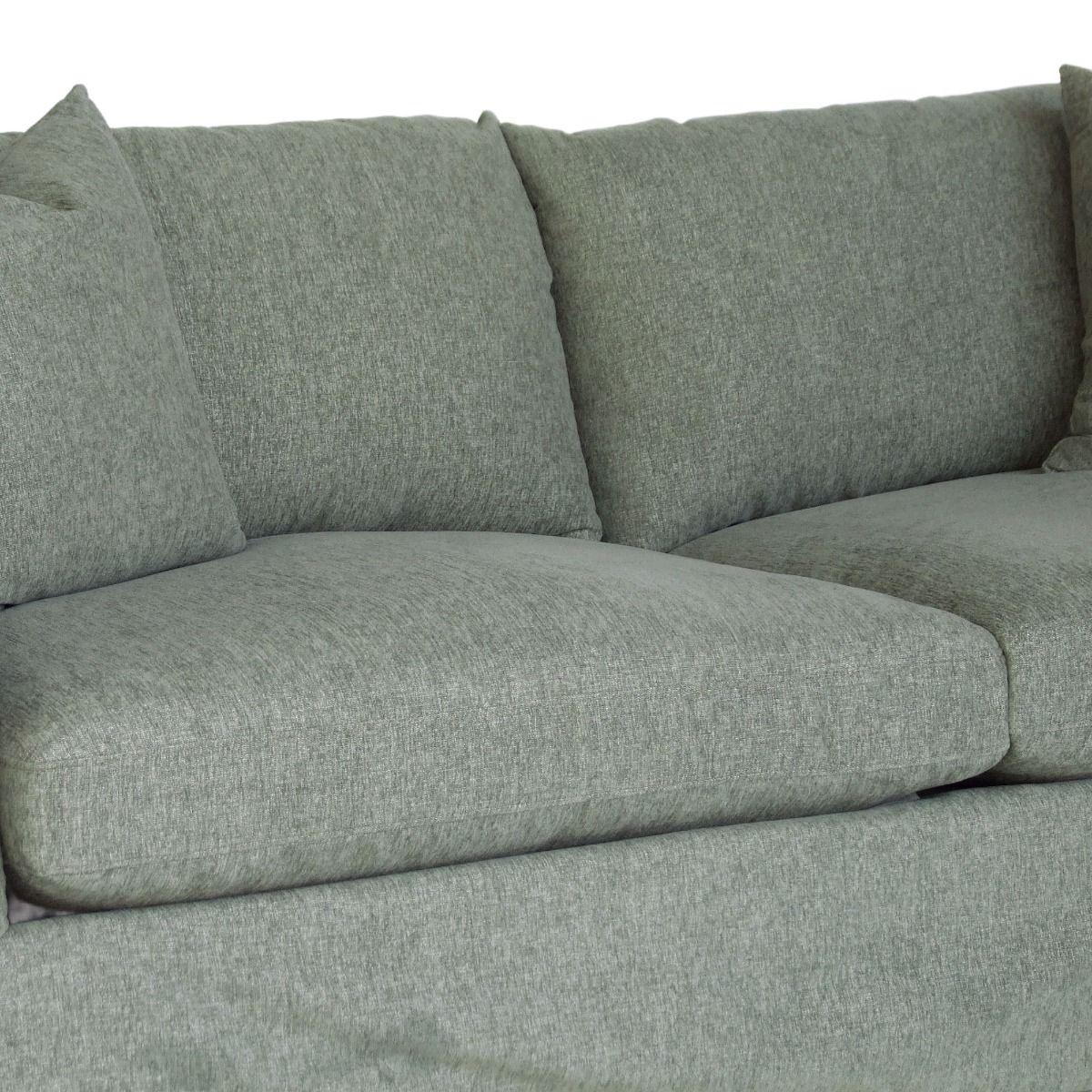 LARK SLIPCOVER SOFA HAMPTONS STYLE IN DEXTER EUCALYPTUS COLOUR - MyChocolateWood