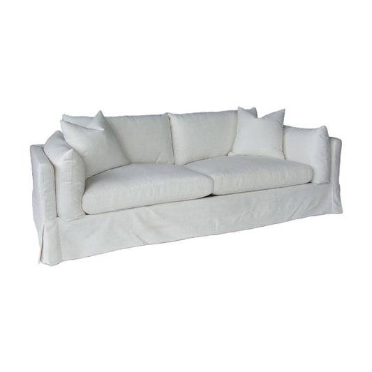 LARK SLIPCOVER SOFA HAMPTONS STYLE IN TANGIER SUGAR FABRIC - MyChocolateWood