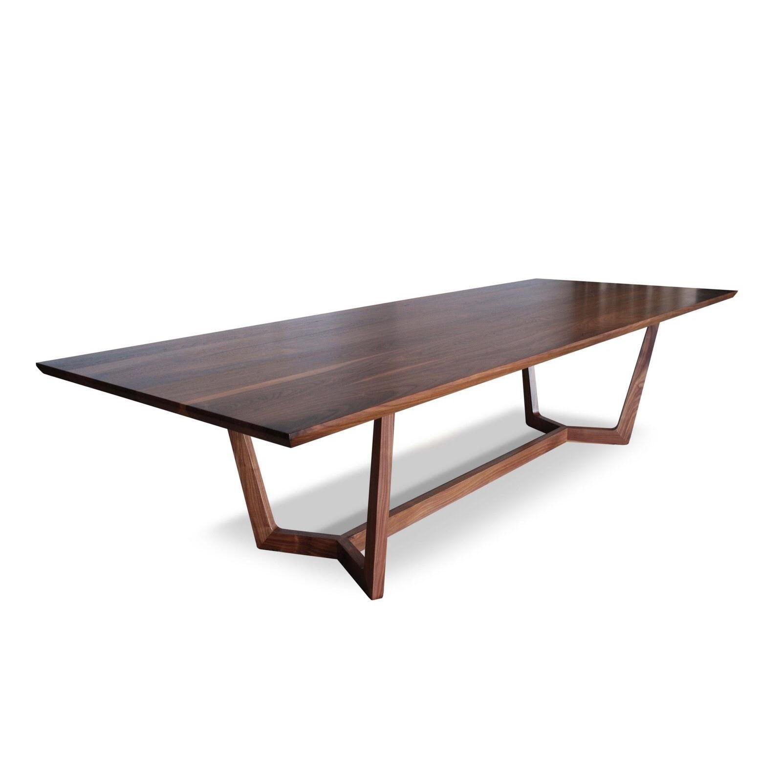 LARKINS SOLID AMERICAN BLACK WALNUT DINING TABLE 240CM AUSTRALIAN CUSTOM MADE - MyChocolateWood