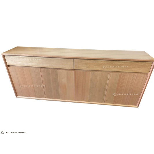 LAUNCESTON 2 DRAWERS 4 DOORS TASSIE OAK BUFFET MADE TO ORDER - MyChocolateWood