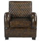 LENNOX HANDMADE BUFFALO HIDE GENUINE LEATHER ARMCHAIR - MyChocolateWood