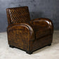 LENNOX HANDMADE BUFFALO HIDE GENUINE LEATHER ARMCHAIR - MyChocolateWood