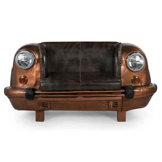 LEO AMBASSADOR CAR SOFA/SETTEE - REPURPOSED BACK SEAT OF A CAR - MyChocolateWood