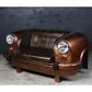 LEO AMBASSADOR CAR SOFA/SETTEE - REPURPOSED BACK SEAT OF A CAR - MyChocolateWood