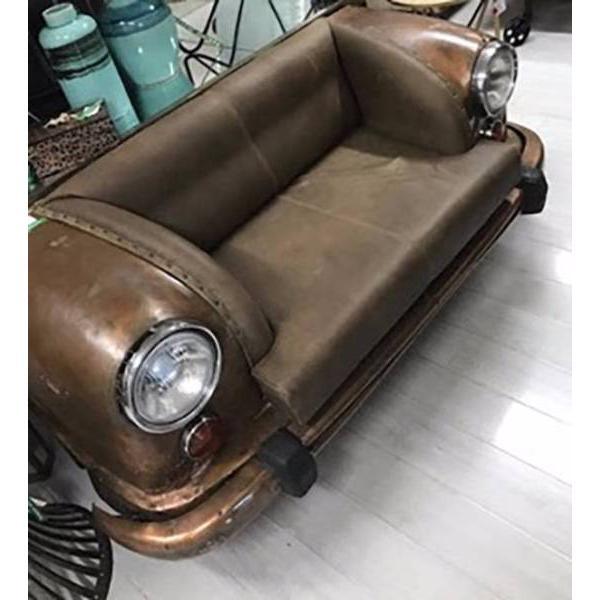 LEO AMBASSADOR CAR SOFA/SETTEE - REPURPOSED BACK SEAT OF A CAR - MyChocolateWood