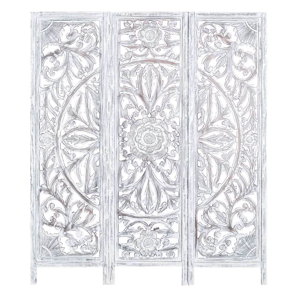 LIBORNO SCREEN 150 X 2.4 X 180CM IN ANTIQUE WHITE - MyChocolateWood