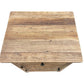 LINDI RECYCLED ELM RUSTIC COUNTRY STYLE BEDSIDE TABLE WITH 1 DOOR & 1 DRAWER - MyChocolateWood