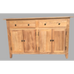 LINDI RECYCLED ELM RUSTIC COUNTRY STYLE BUFFET/SIDEBOARD  4 DOORS & 2 DRAWERS HONEY-140CM - MyChocolateWood