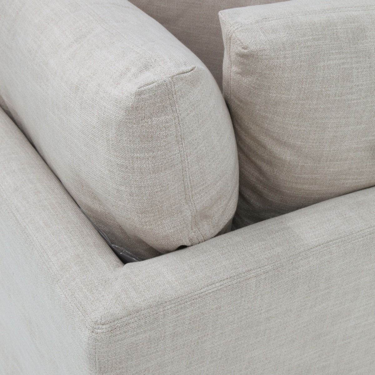 LIVINGSTON 4-PIECE FABRIC MODULAR LOUNGE SOFA  'LEMAY' KHAKI COLOUR