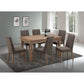 LONDON SOLID AMERICAN OAK DOUBLE Extension Dining Table + 6 FABRIC Chairs - MyChocolateWood