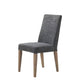 LONDON TOP QUALITY FABRIC DINING CHAIR WITH AMERICAN OAK LEGS - MyChocolateWood