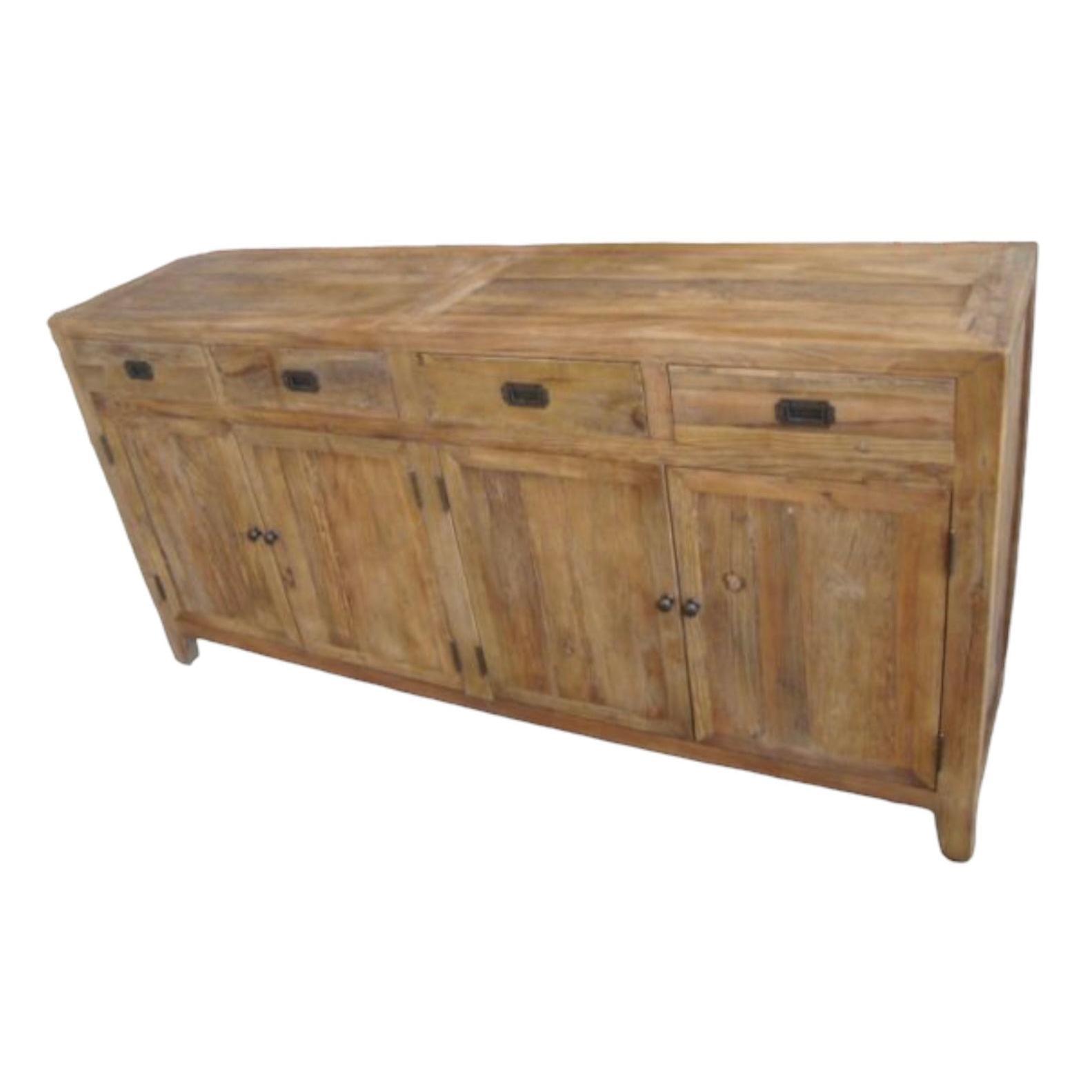 LORAN RECYCLED ELM RUSTIC BUFFET - NATURAL - MyChocolateWood