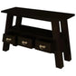 LORIAN SOLID MAHOGANY TIMBER 3 DRAWER CONSOLE TABLE/HALL TABLE - CHOCOLATE - MyChocolateWood