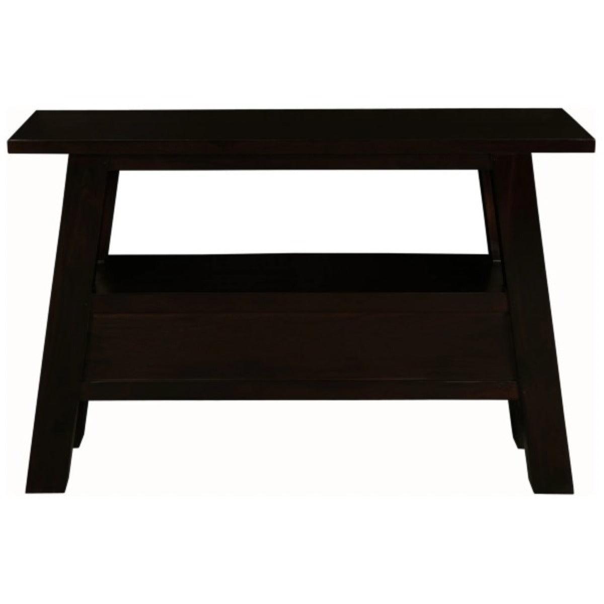 LORIAN SOLID MAHOGANY TIMBER 3 DRAWER CONSOLE TABLE/HALL TABLE - CHOCOLATE - MyChocolateWood