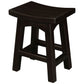 LORIAN SOLID MAHOGANY TIMBER KITCHEN/BAR STOOL 48CM HIGH - CHOCOLATE - MyChocolateWood