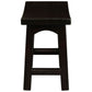 LORIAN SOLID MAHOGANY TIMBER KITCHEN/BAR STOOL 48CM HIGH - CHOCOLATE - MyChocolateWood