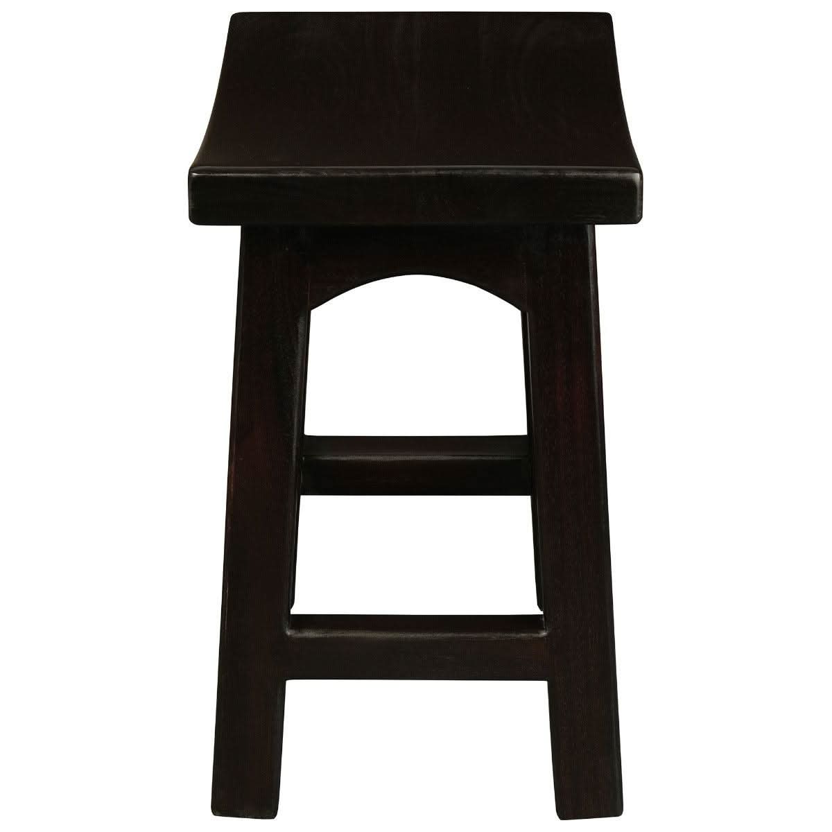 LORIAN SOLID MAHOGANY TIMBER KITCHEN/BAR STOOL 48CM HIGH - CHOCOLATE - MyChocolateWood