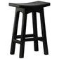 LORIAN SOLID MAHOGANY TIMBER KITCHEN/BAR STOOL 67CM HIGH - BLACK - MyChocolateWood