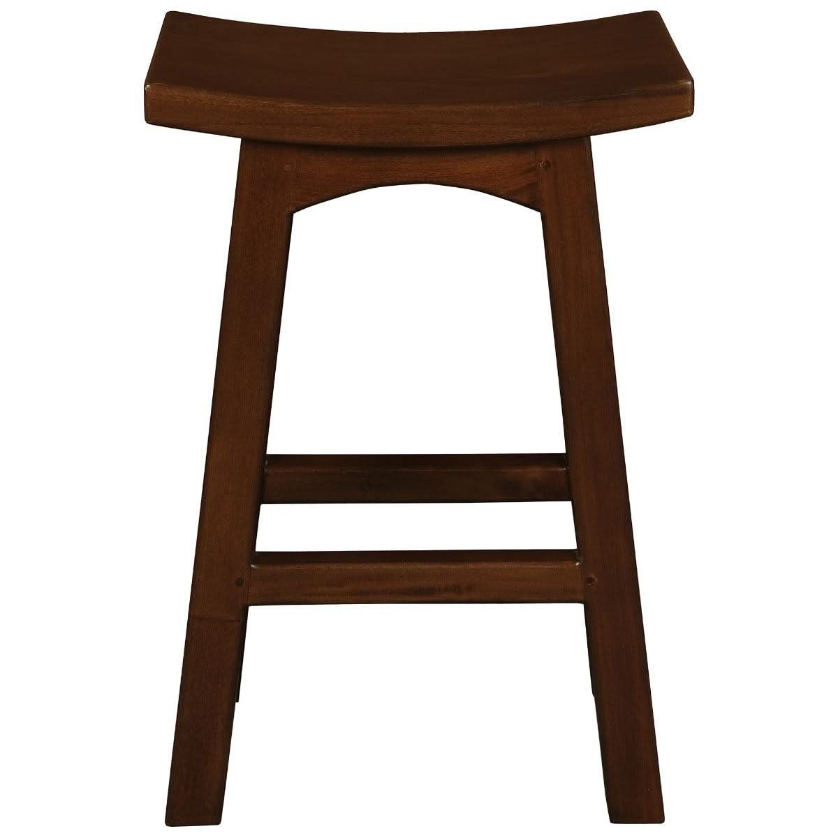 LORIAN SOLID MAHOGANY TIMBER KITCHEN/BAR STOOL 67CM HIGH - MAHOGANY - MyChocolateWood